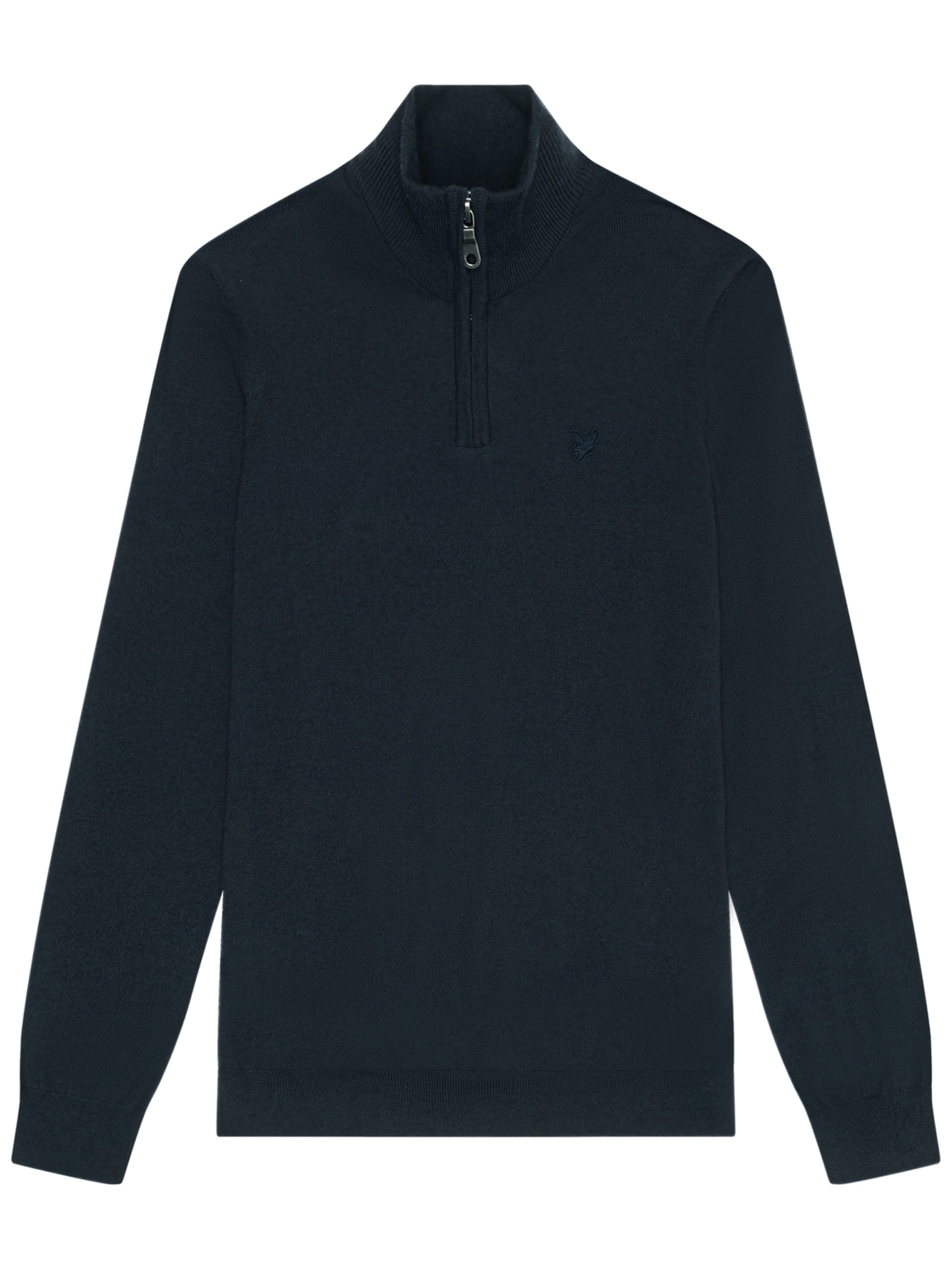 Lyle & Scott Trui 'Tonal Eagle' in Blauw: voorkant