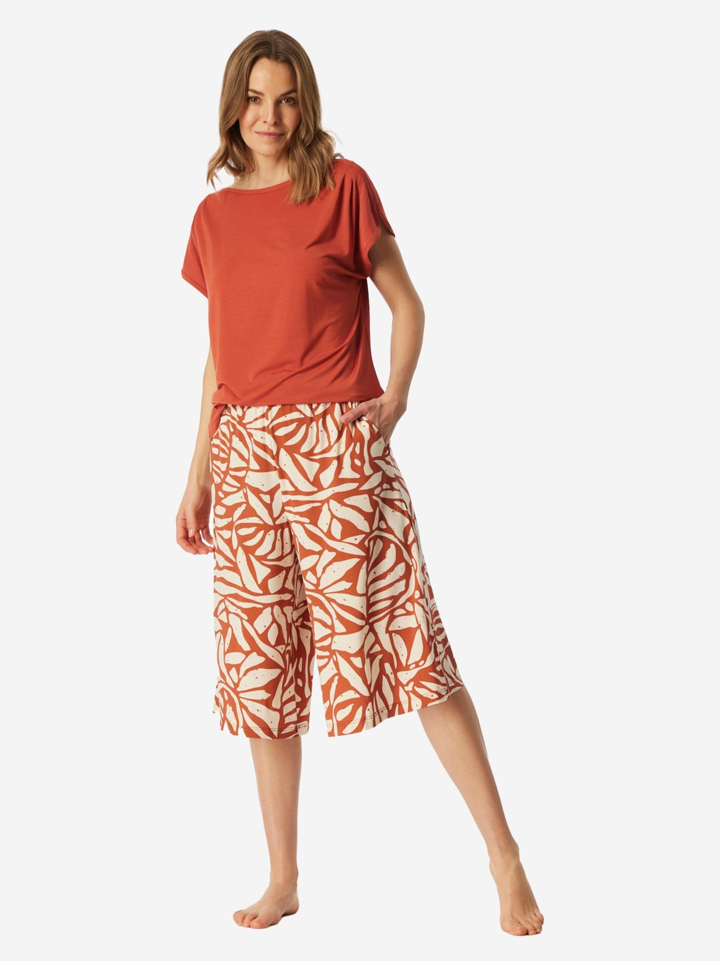 SCHIESSER Pyjama 'Selected Premium'‌‌‌‌ in Orange