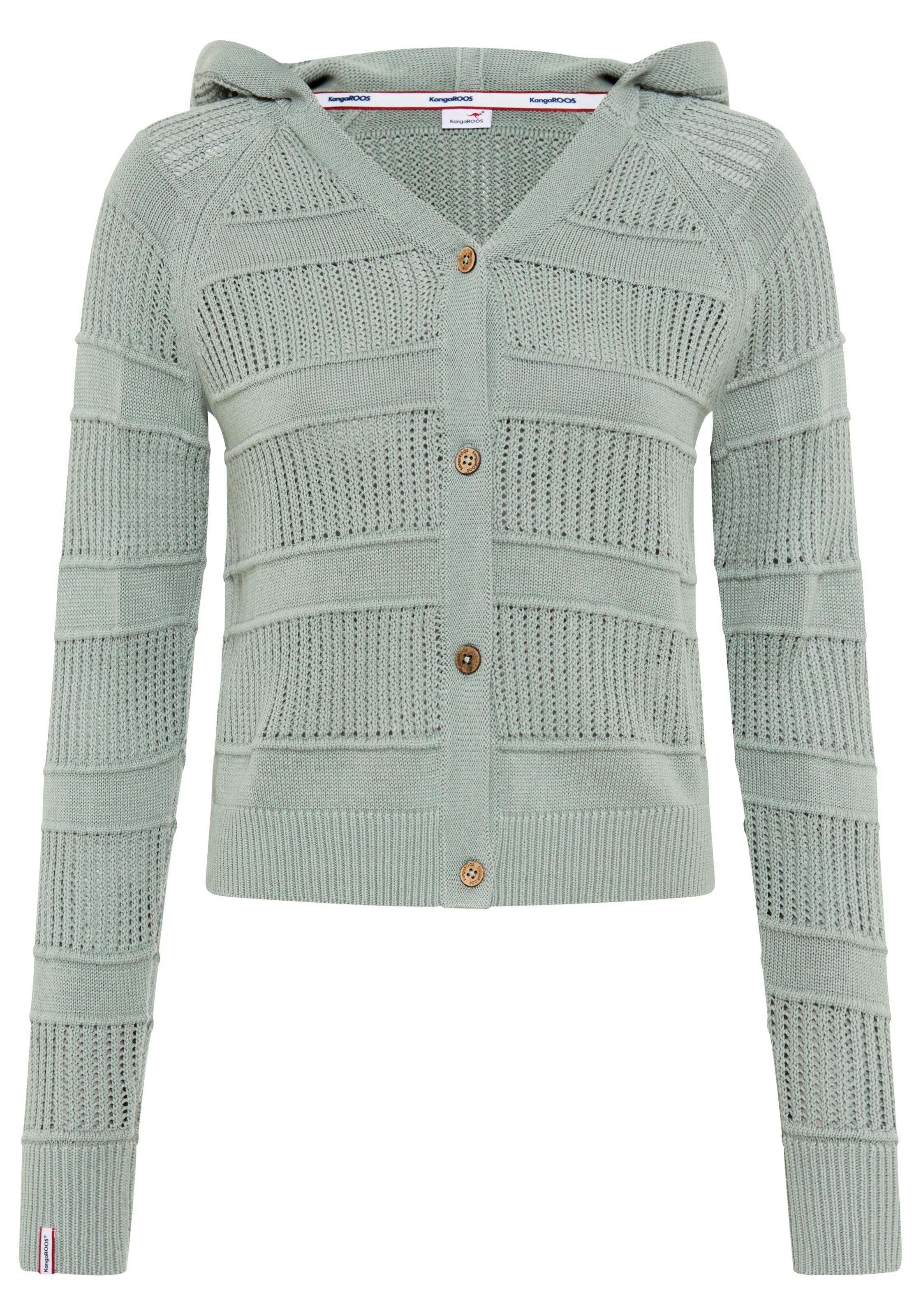 KangaROOS Knit Cardigan in Blue: front