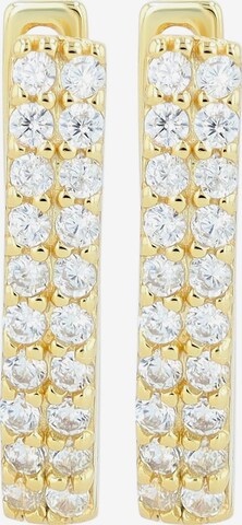 Akzent Earrings '"Aliki" aus 925 Sterlingsilber, rhodiniert, langlebig' in Gold: front