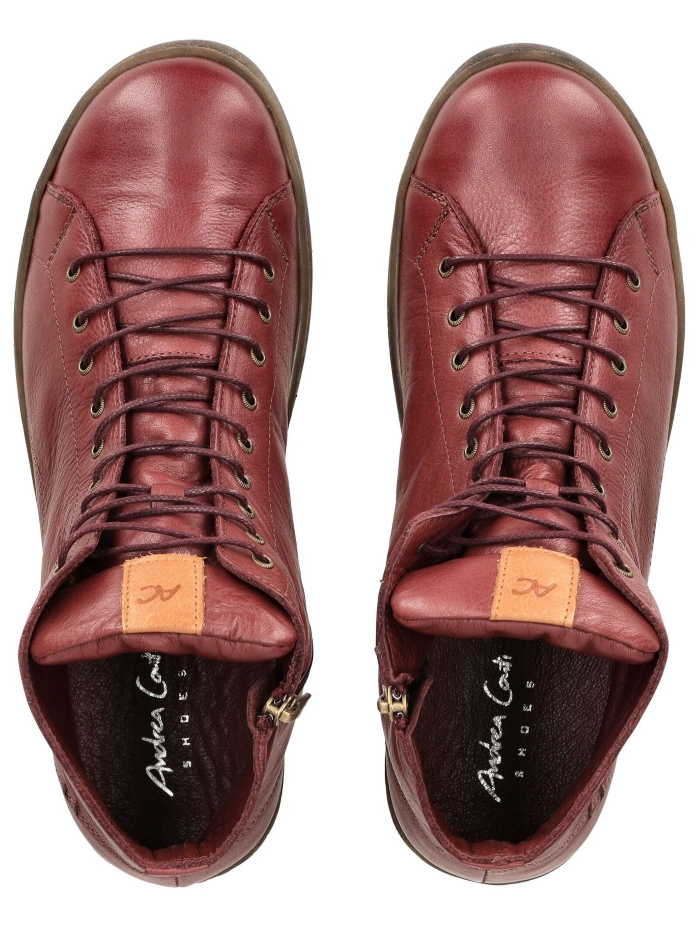 Stivaletto stringato di ANDREA CONTI in rosso