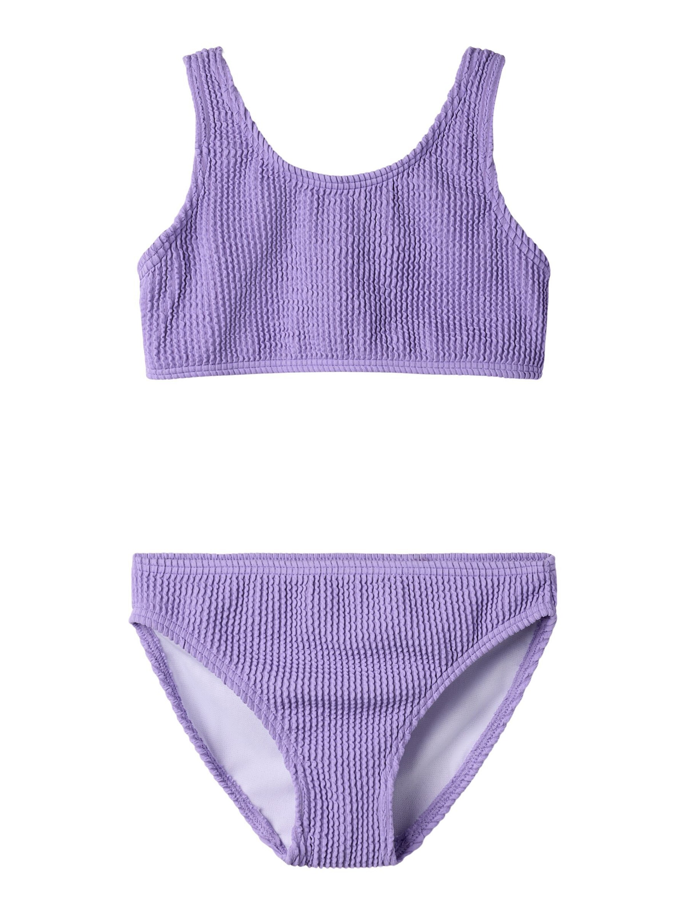 NAME IT Bustier Bikini in Lila: voorkant