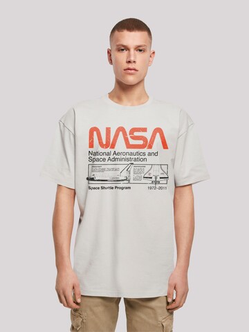 F4NT4STIC Shirt 'NASA' in Grijs: voorkant
