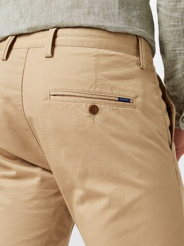 GANT Slim fit Chino trousers in Beige