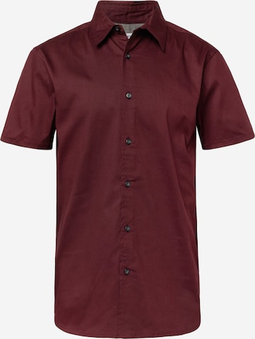 BURTON MENSWEAR LONDON Regular fit Button Up Shirt in Red: front