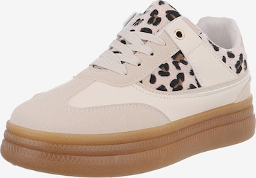 Ital-Design Sneaker in Beige: Vorderseite