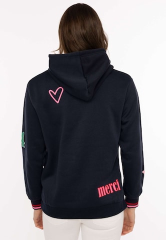 Zwillingsherz Sweatshirt in Blauw