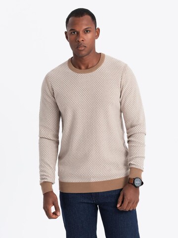 Pull-over 'OM-SWSW-0111' Ombre en beige : devant
