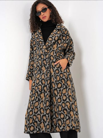 Bigdart - Sobretudo meia-estação em mistura de cores: frente