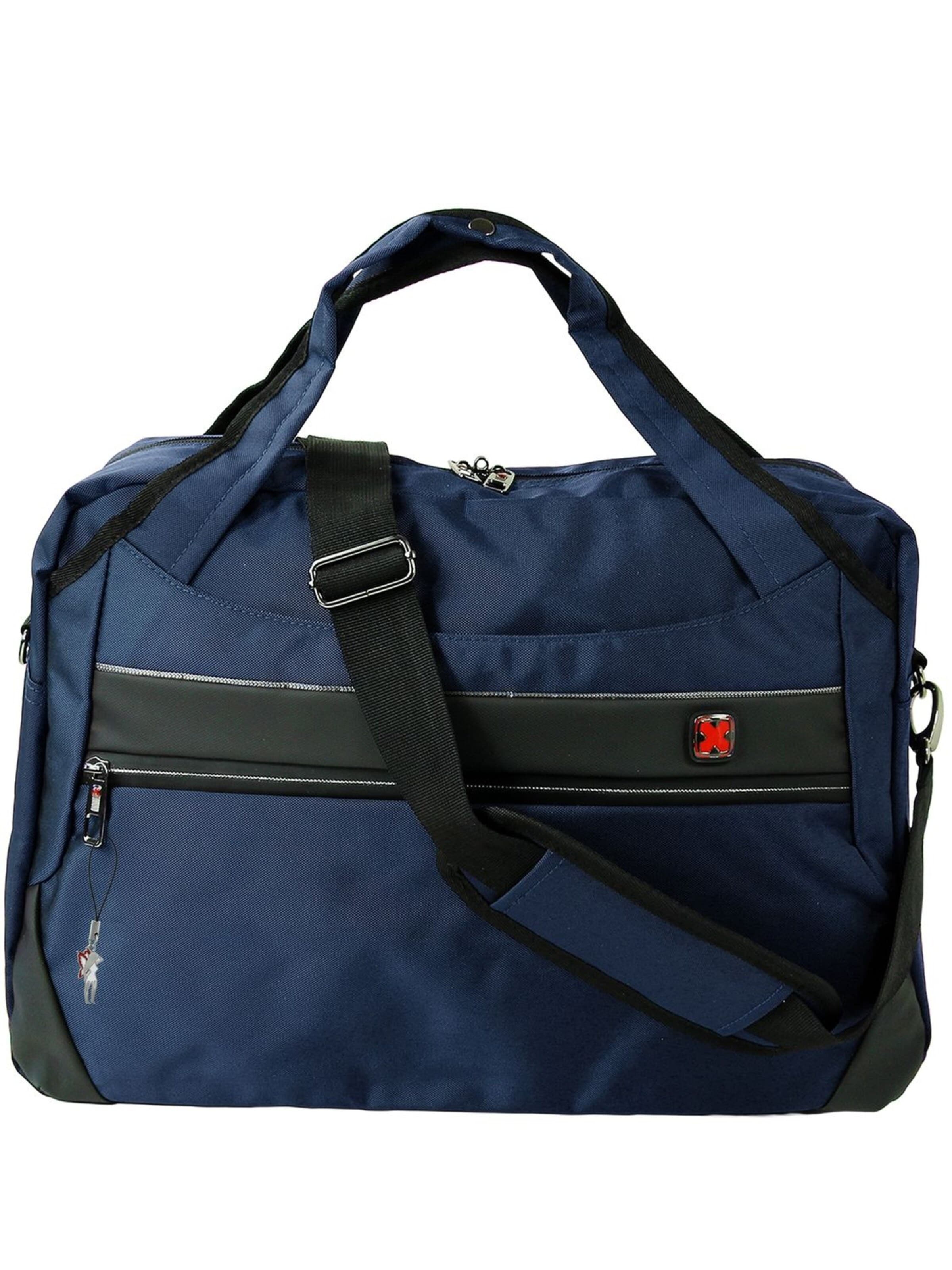 Travel N Meet Travel Bag in Blue: front