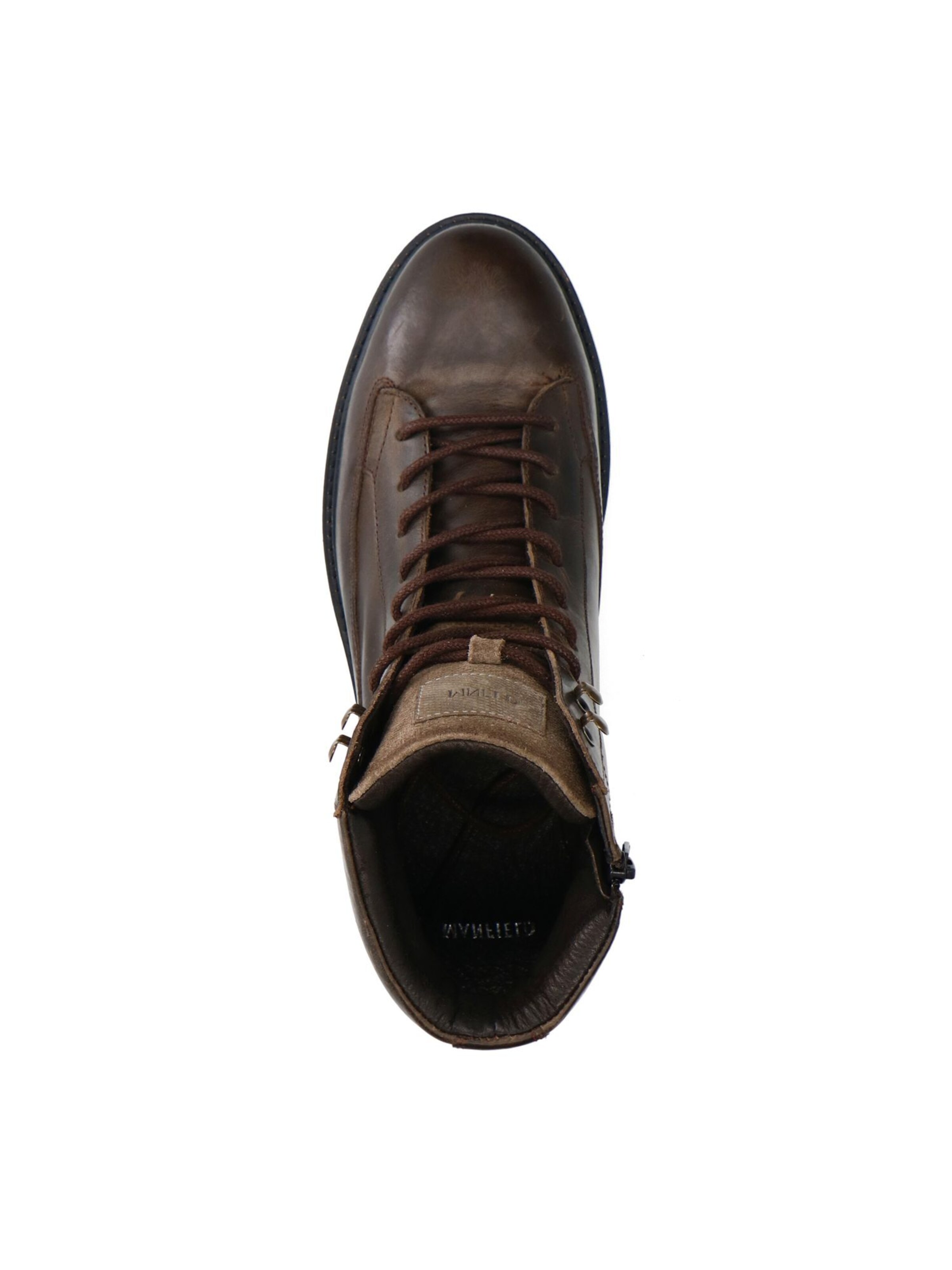 MANFIELD Lace-Up Boots in Grey