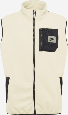 Gilet Nike Sportswear en beige : devant