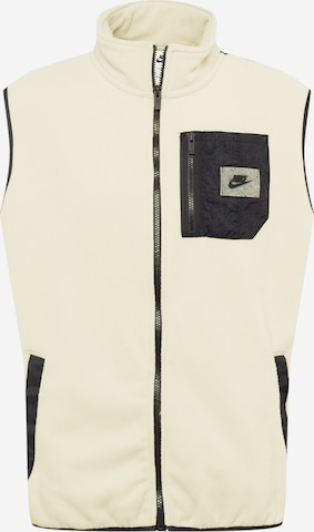 Nike Sportswear Bodywarmer in Beige: voorkant