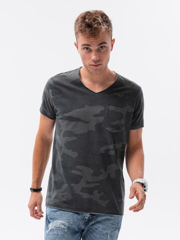 T-Shirt 'S1616' Ombre en gris : devant