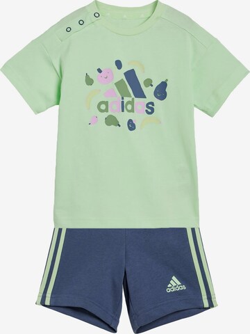 ADIDAS SPORTSWEAR Sports Suit 'Essentials' in Green: front