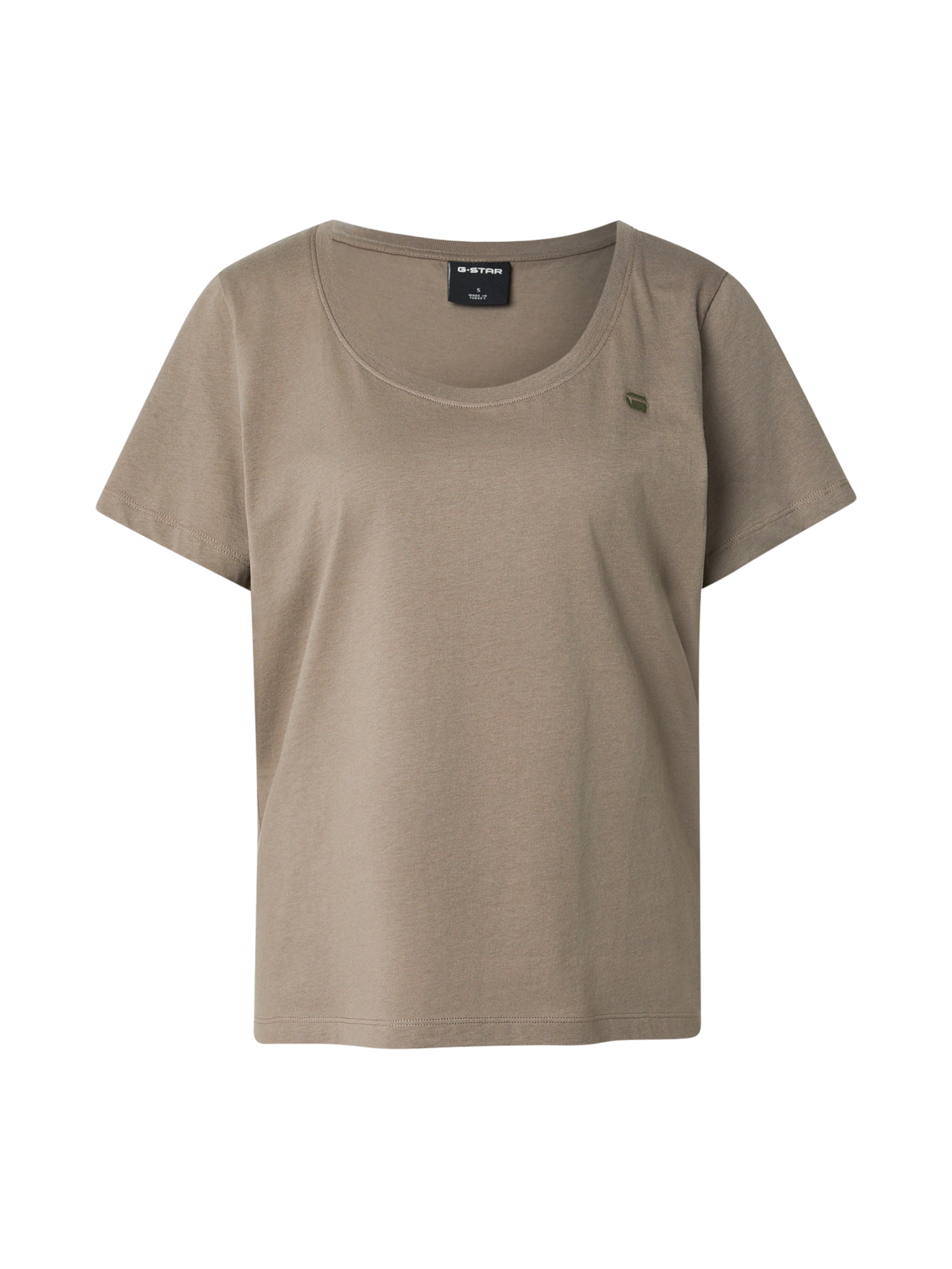 G-STAR Μπλουζάκι σε καφέ: μπροστά