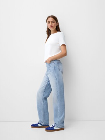 Bershka Loosefit Farkut värissä sininen