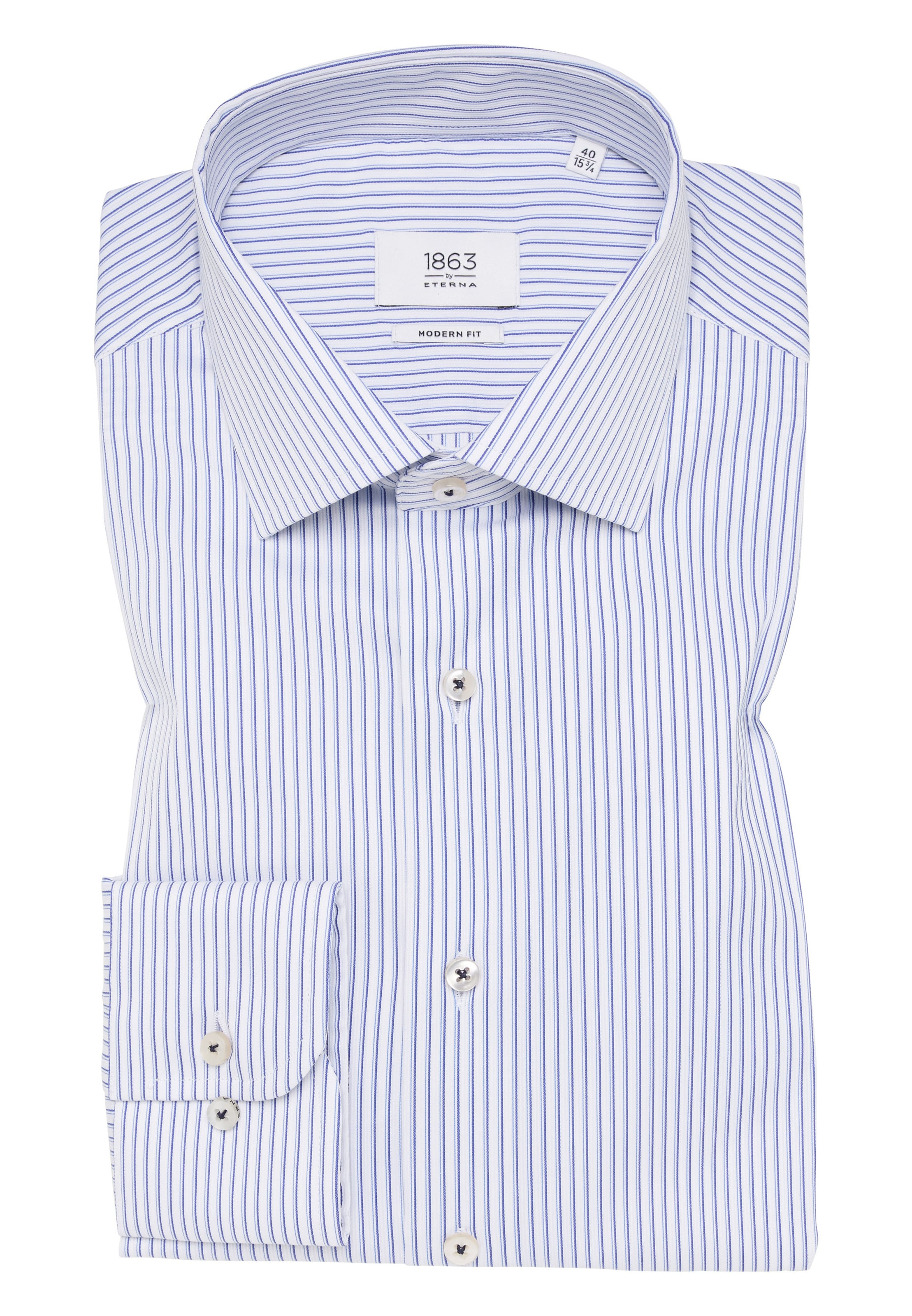 ETERNA Regular fit Zakelijk overhemd in Blauw