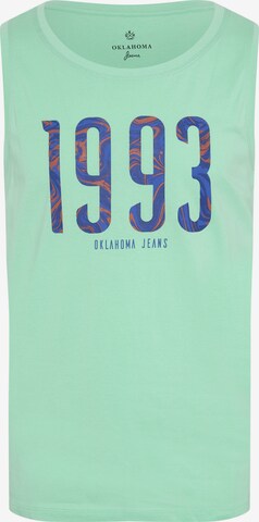 Oklahoma Jeans Tank Top ' mit 1993-Print ' in Blau: predná strana
