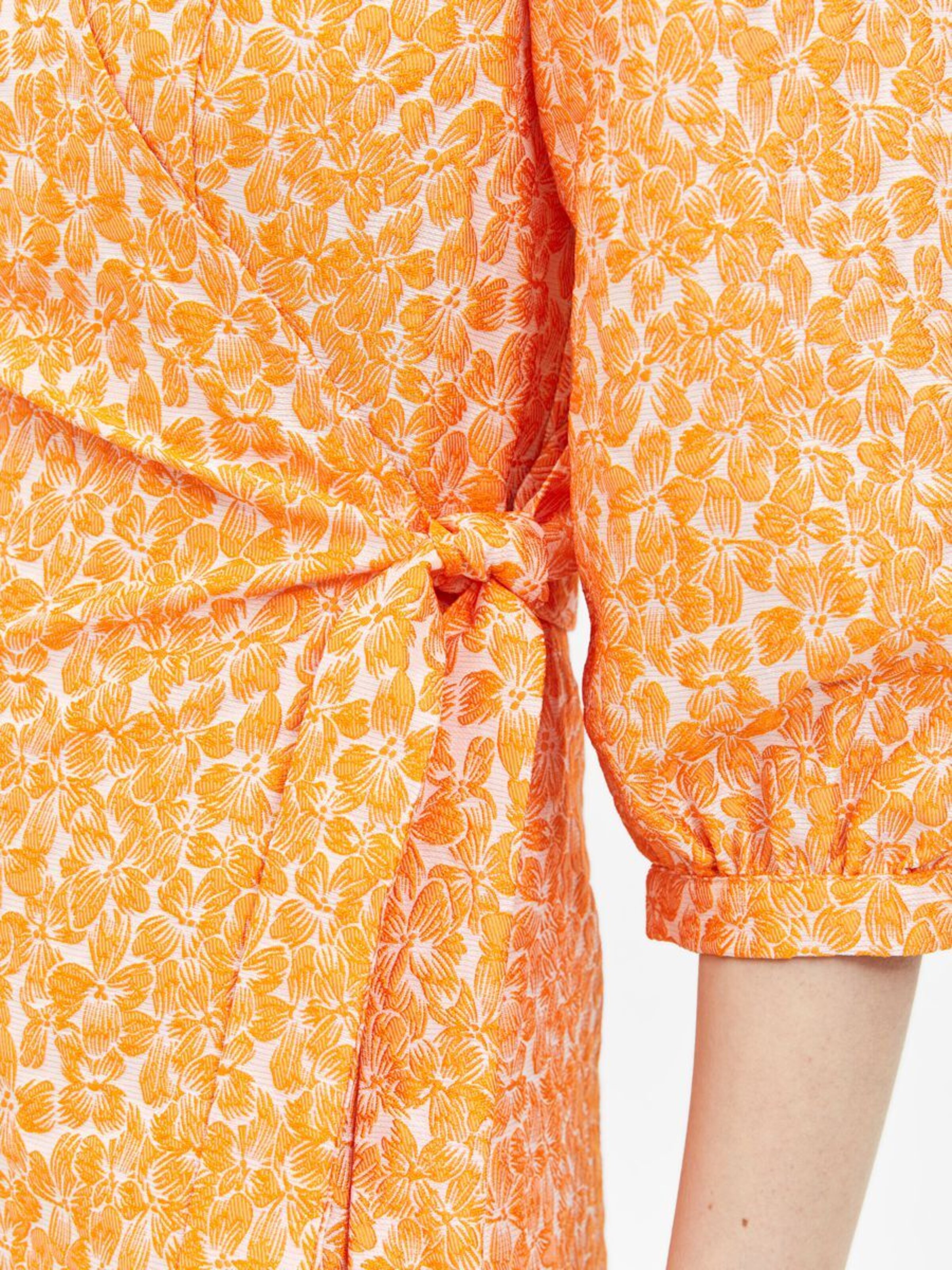 Frauen Große Größen SELECTED FEMME Kleid 'Jacquard' in Orange - DH53898