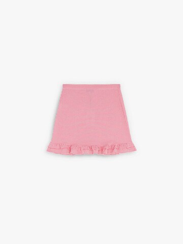 Scalpers Vichy Front Gather Skirt ' ' in Pink