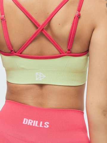 DRILLS Apparel Bustier Sport bh 'VIVID Duo Bra' in Groen