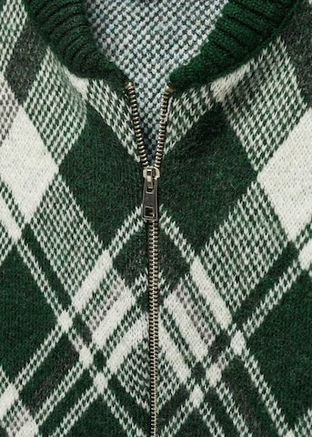 MANGO Плетена жилетка 'Weedy' в зелено