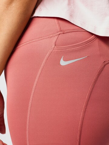 Nike Sportswear Skinny Sportovní kalhoty 'Fast' – hnědá