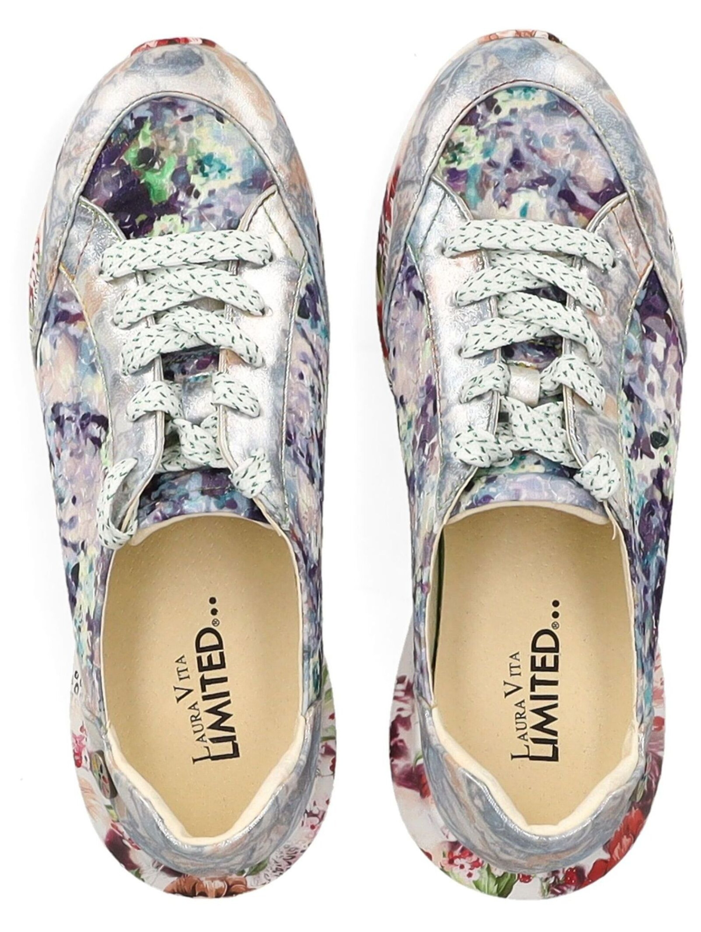 Baskets basses Laura Vita en argent