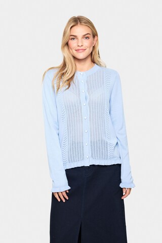 SAINT TROPEZ Cardigan 'Ilona' i blå: forside