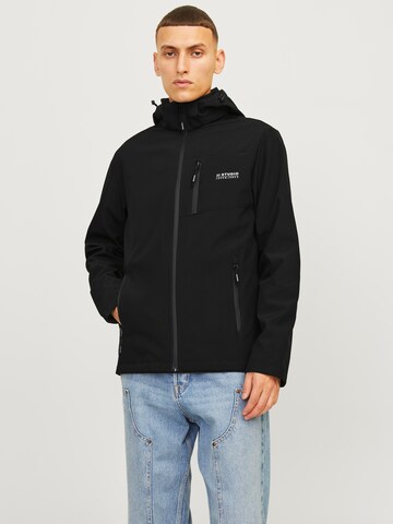 JACK & JONES Funktionsjacke in Schwarz: Vorderseite