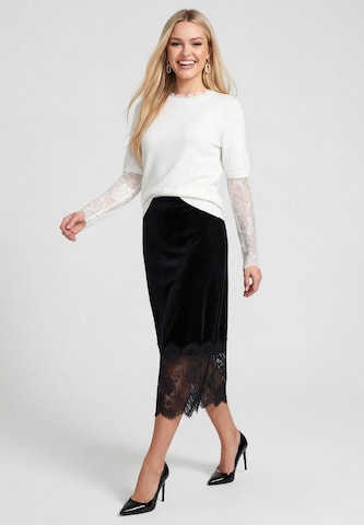 faina - Pullover em branco