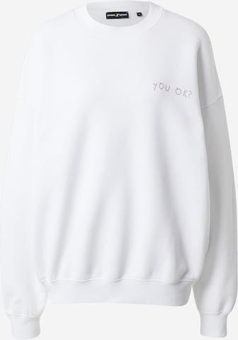 ABOUT YOU x Antonia - Sudadera 'Felice' en blanco: frente