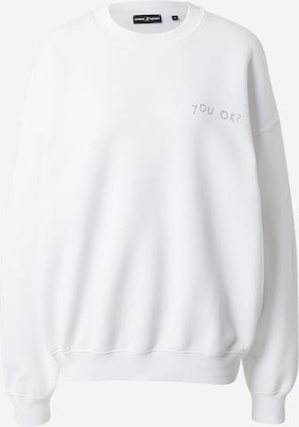 ABOUT YOU x Antonia Sweatshirt 'Felice' in White: front