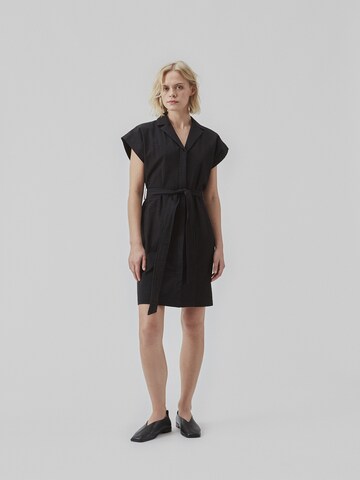 modström Shirt Dress 'Panne' in Black
