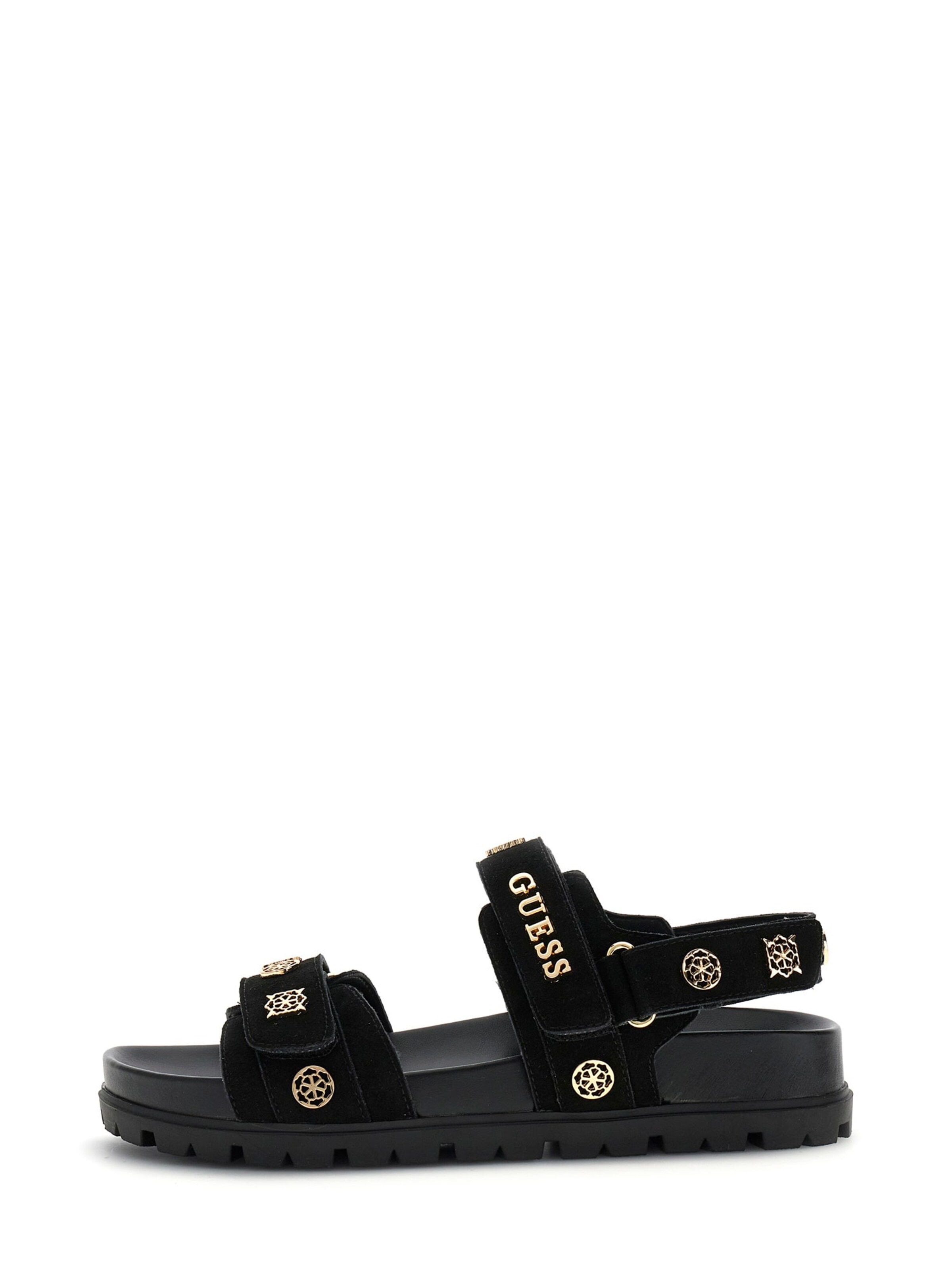 GUESS Босоножки с ремешком 'FLORIZI' в Черный