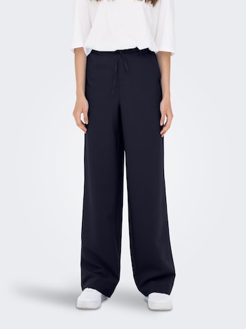 Wide Leg Pantalon 'MILIAN' ONLY en bleu : devant