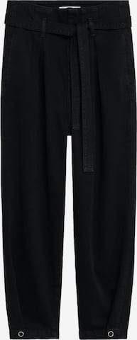 MANGO Regular Plisserte jeans 'Snaps' i svart: forside