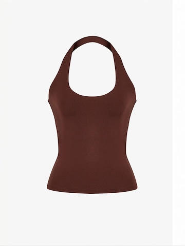 Penti - Blusa body em castanho: frente