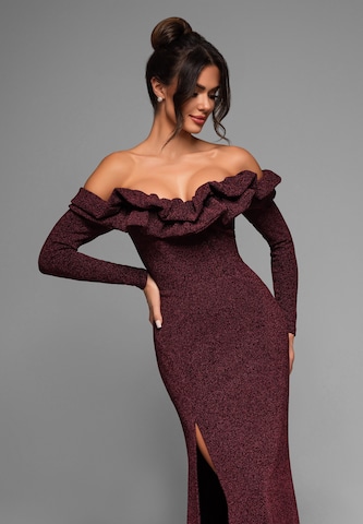 Ombre Avondjurk in Rood