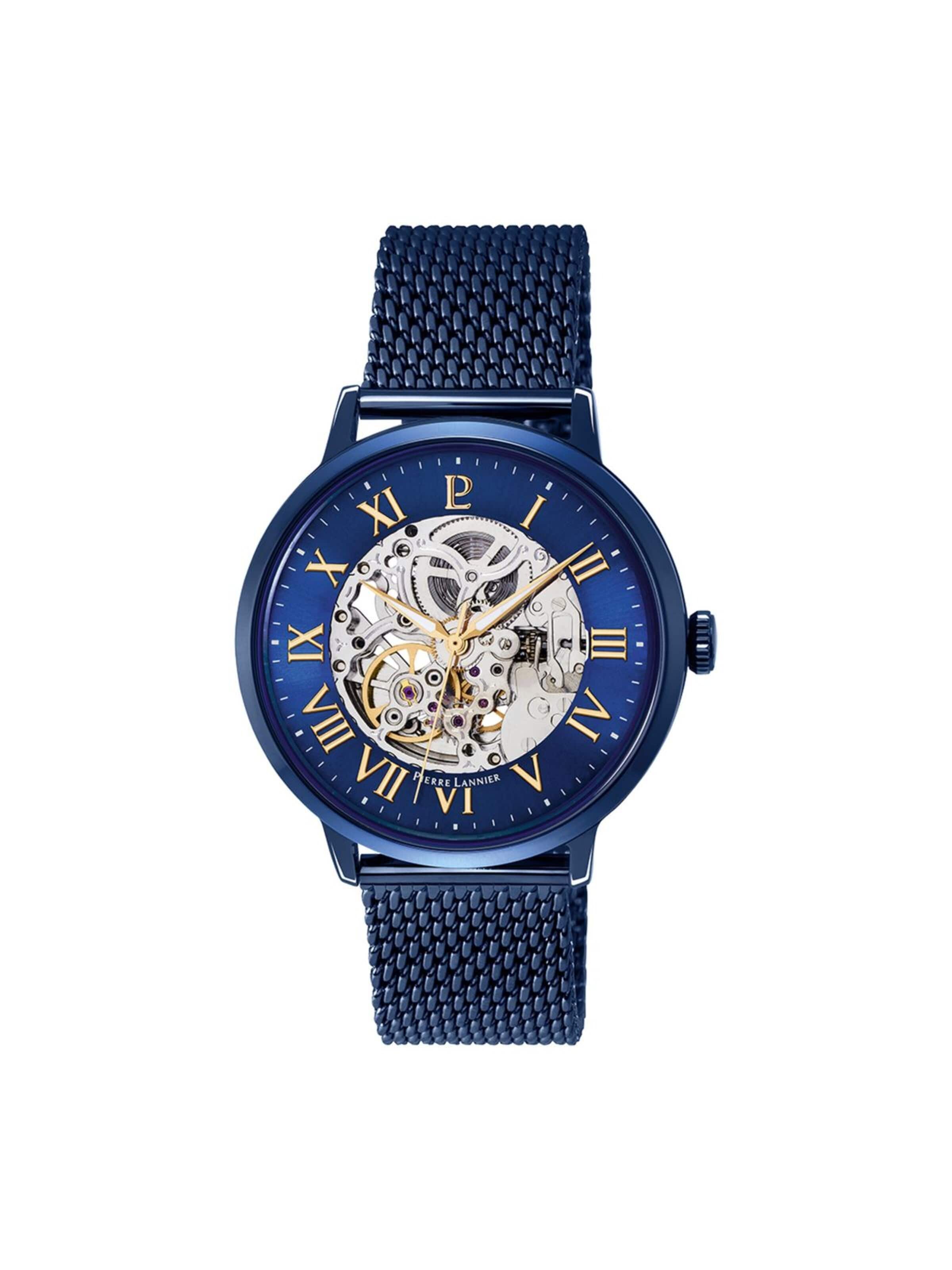 Pierre Lannier Analoog horloge 'Automatic watch Automatic' in Blauw