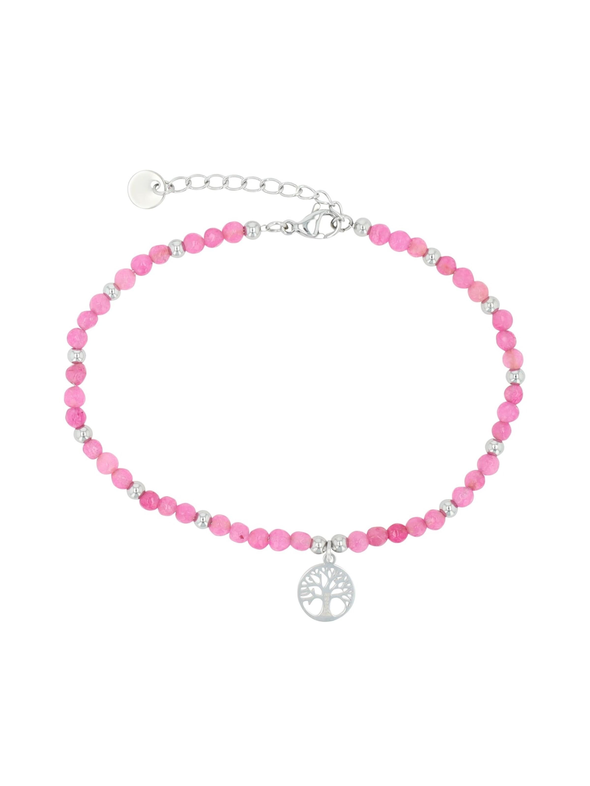 Akzent Bracelet 'Faye' in Pink: front
