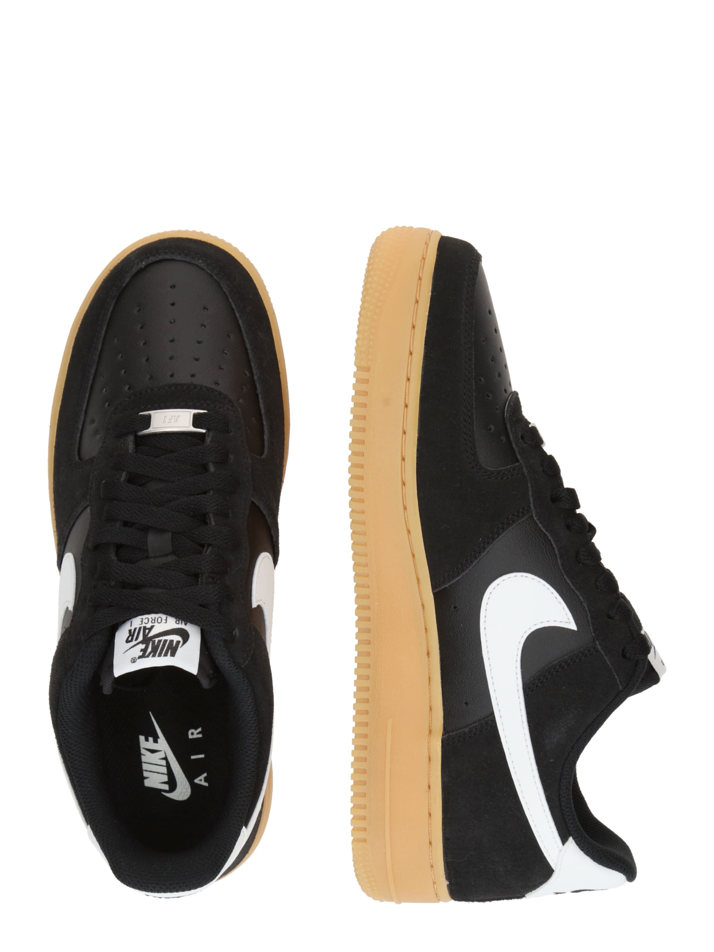Nike Sportswear Sneakers laag 'AIR FORCE 1 '07 LV8' in Zwart