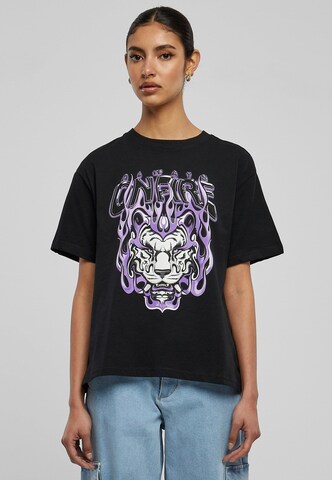 Mister Tee Shirt 'Always On Fire' in Black