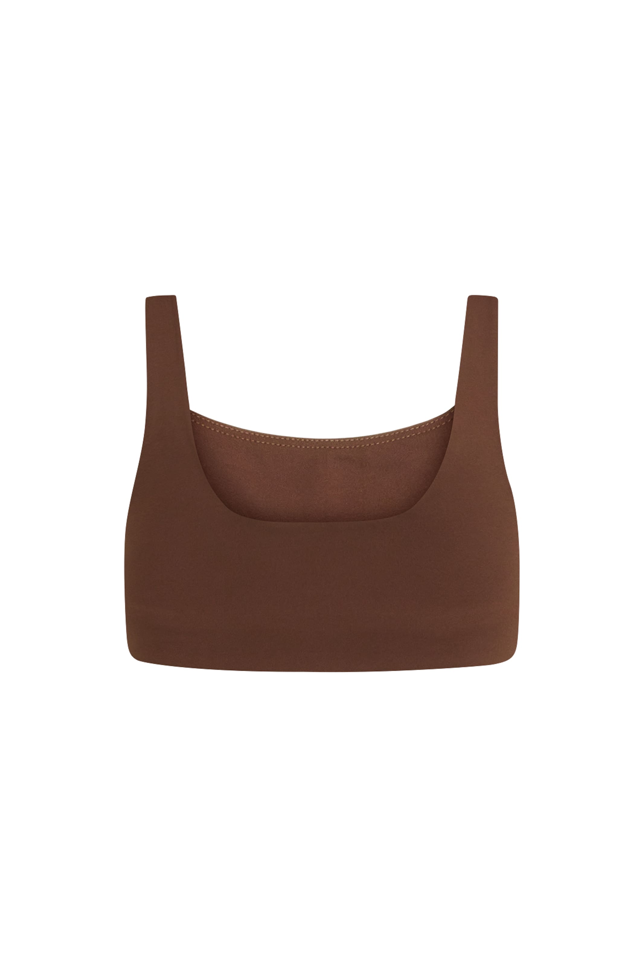 Girlfriend Collective Bustier Športni nederček 'Tommy' | rjava barva