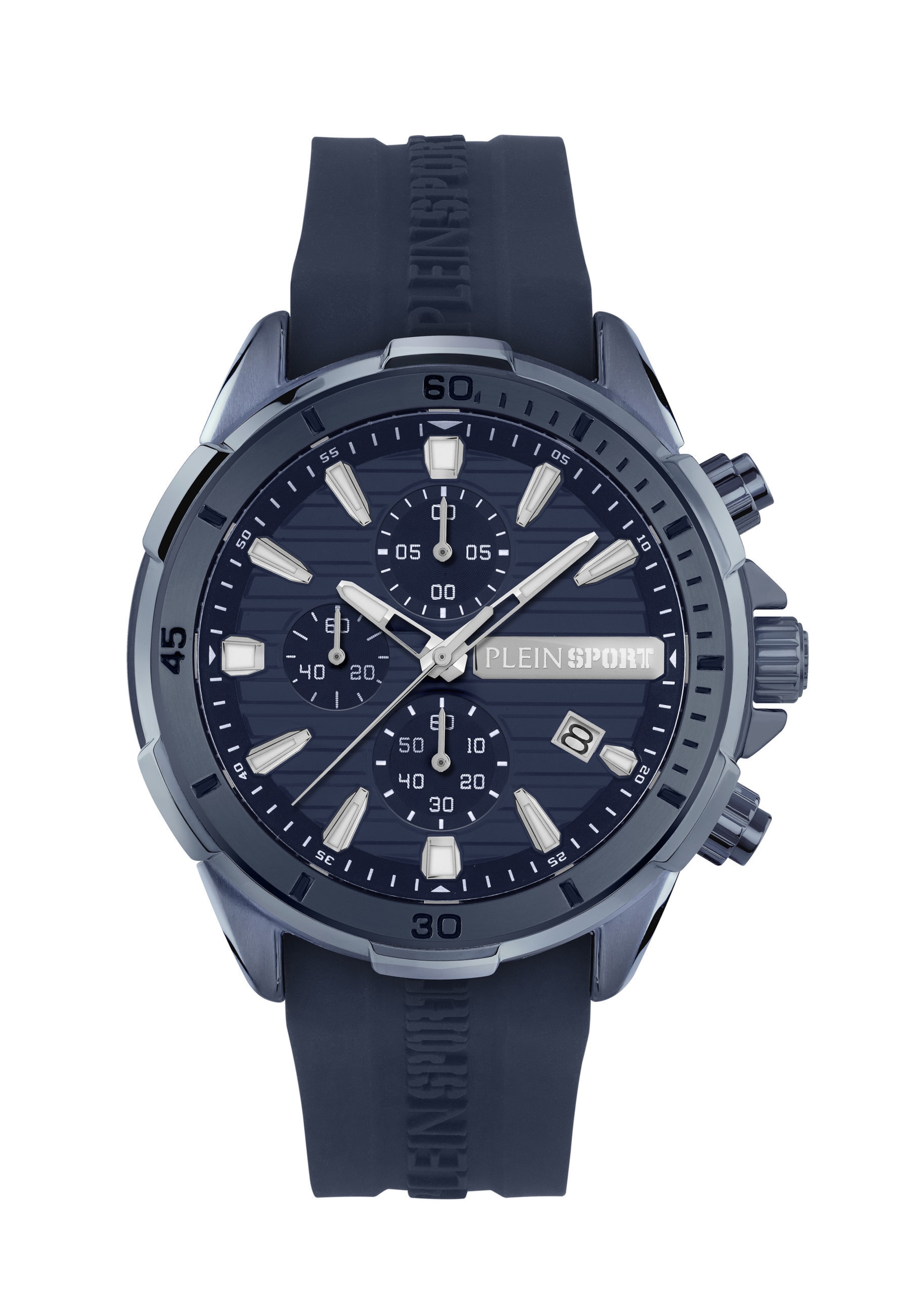 Plein Sport Analogt ur 'Impact' i blå: forside