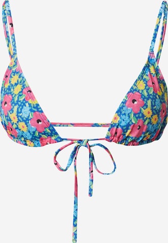 Monki Triangel Bikinitop in Blau: predná strana