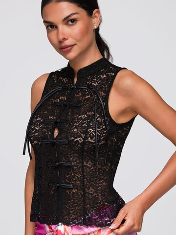 Camicia da donna di Ombre in nero