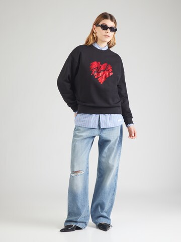Karl Lagerfeld - Sudadera 'HEARTS' en negro