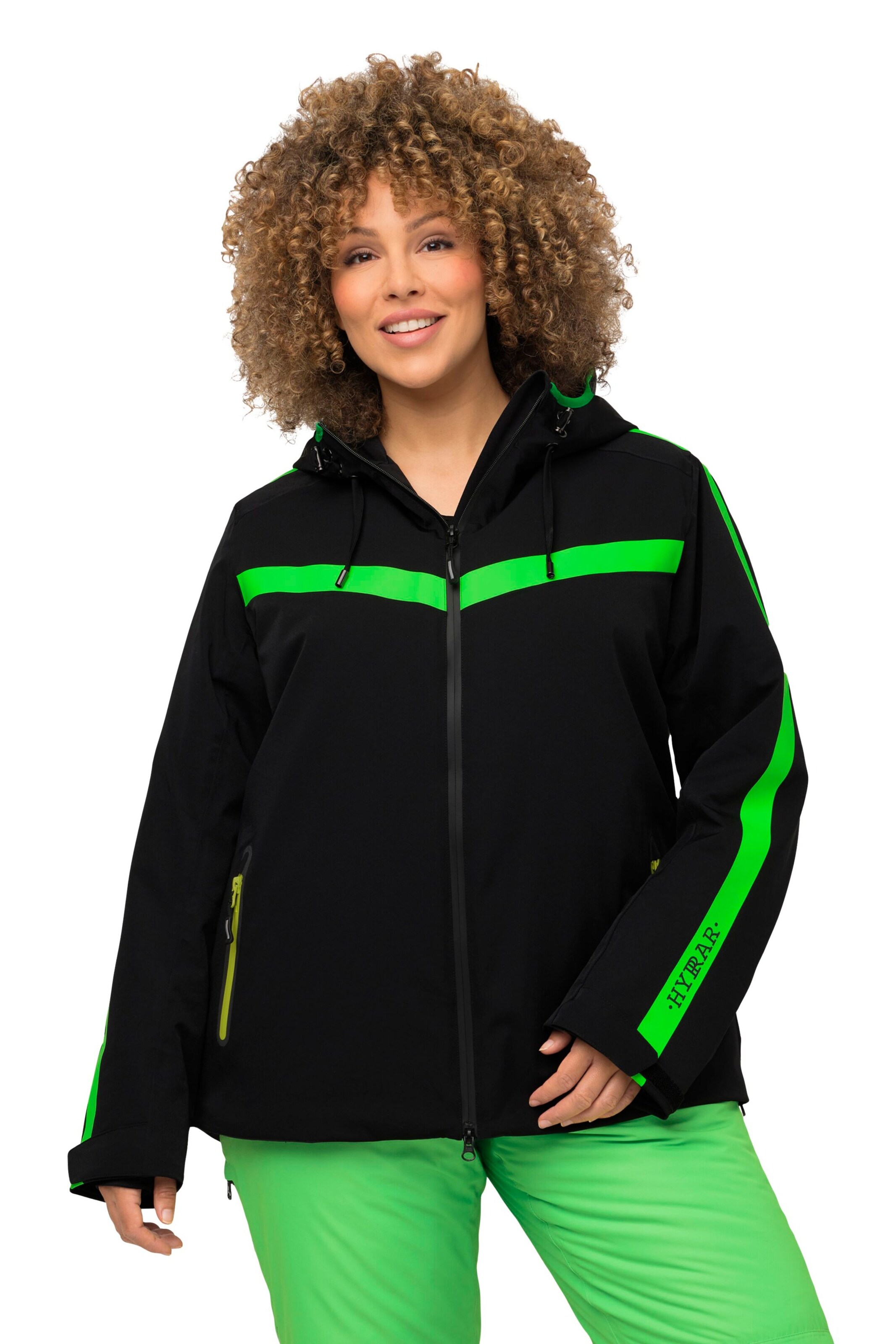 Ulla Popken Performance Jacket in Black: front